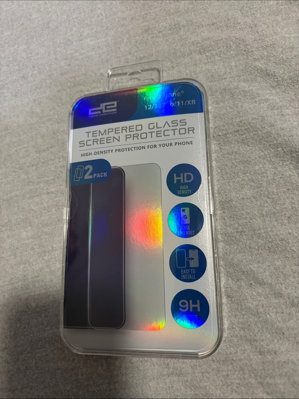 Clear Tempered Glass Screen Protector for iPhone - 2 Pack